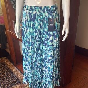 NWT size small Chaps Blue and Green Women's Skirt